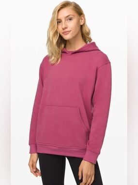 Lululemon Women’s All Yours Hoodie Pullover Sweatshirt  Moss Rose Pink Large